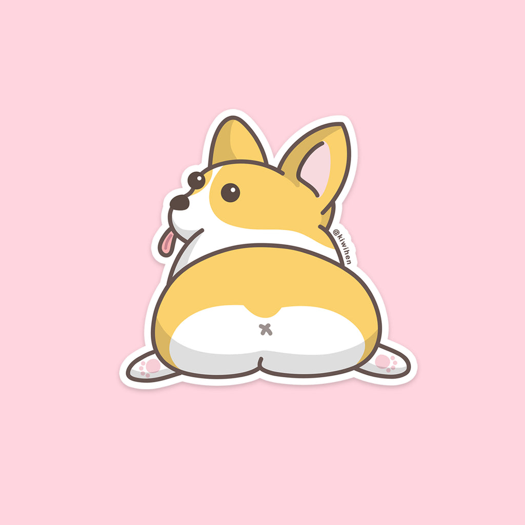 Corgi Booty Sticker