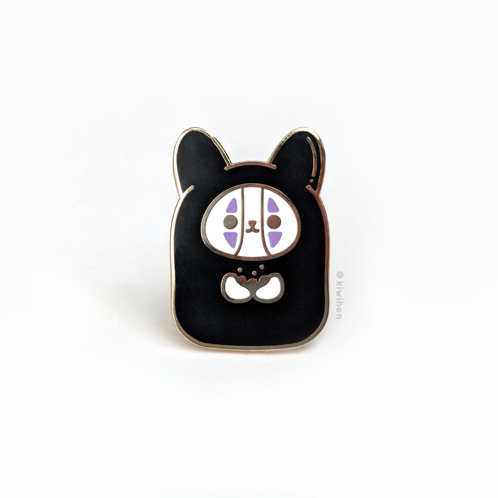 No Face Corgi Enamel Pin