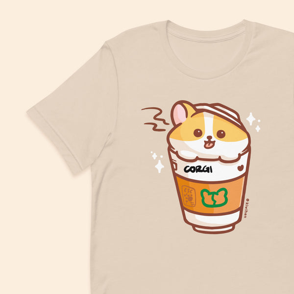 Coffee Corgi Unisex t-shirt