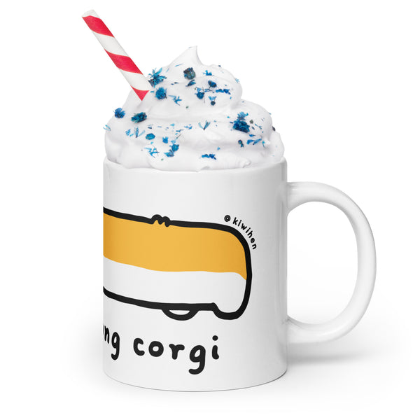 Loooooong Corgi Glossy Mug