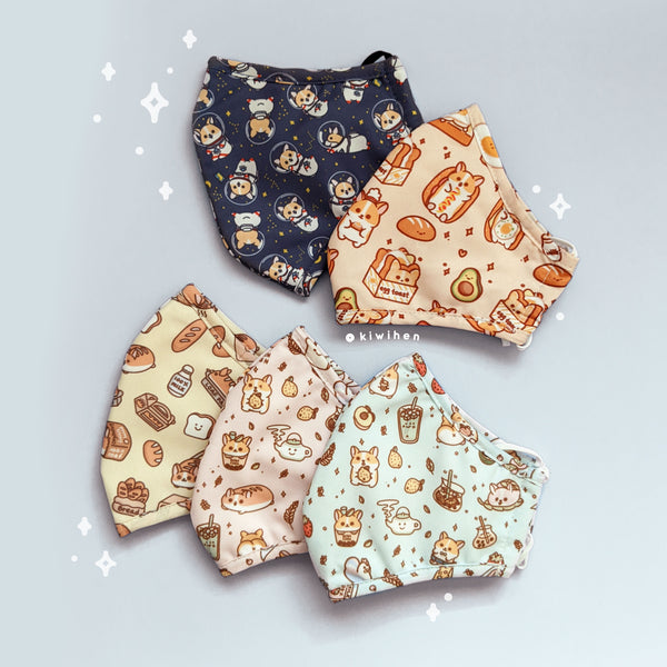 Corgi Cloth Face Mask