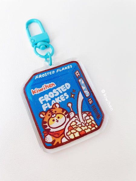 Frosted Flakes Corgi Acrylic Charm