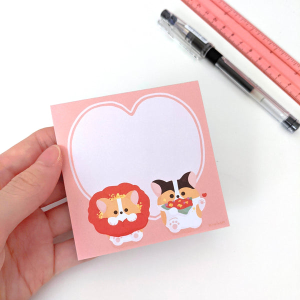 Love Corgi Memo Pad