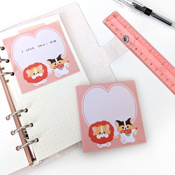 Love Corgi Memo Pad