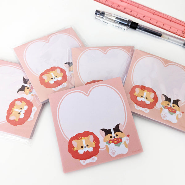 Love Corgi Memo Pad