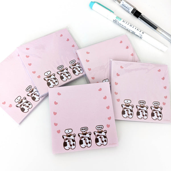 I Moo You Corgi Memo Pad