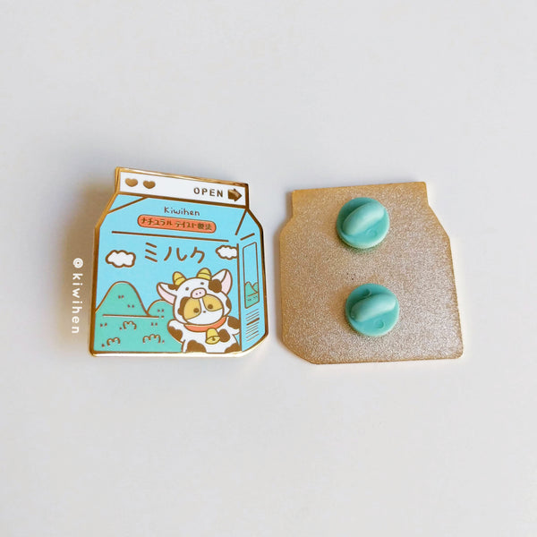 Milk Carton Corgi Enamel Pin