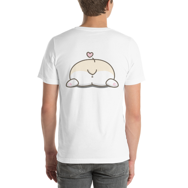 Creamy Corgi T Shirt (double sided design), Unisex