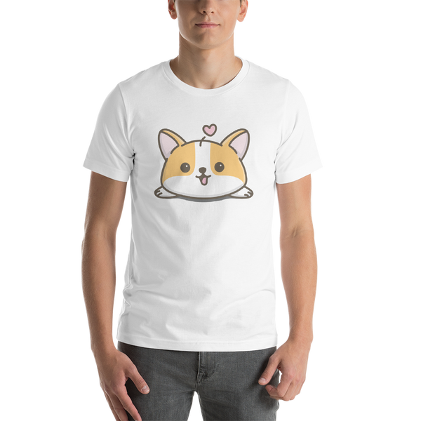 Corgi T Shirt (double sided design), unisex