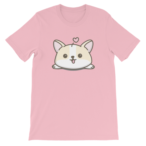 Creamy Corgi T Shirt (double sided design), Unisex