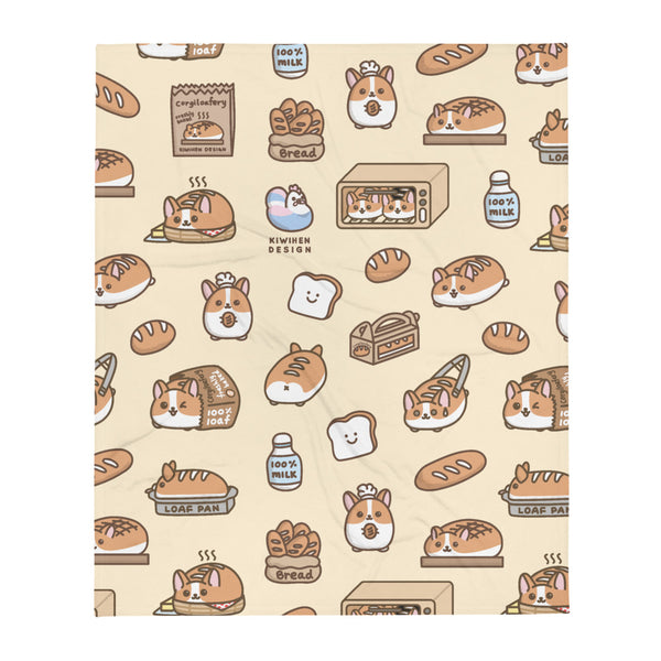 Corgi Bread Loaf Blanket