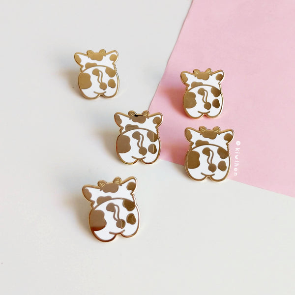 Moo Corgi Booty Enamel Pin