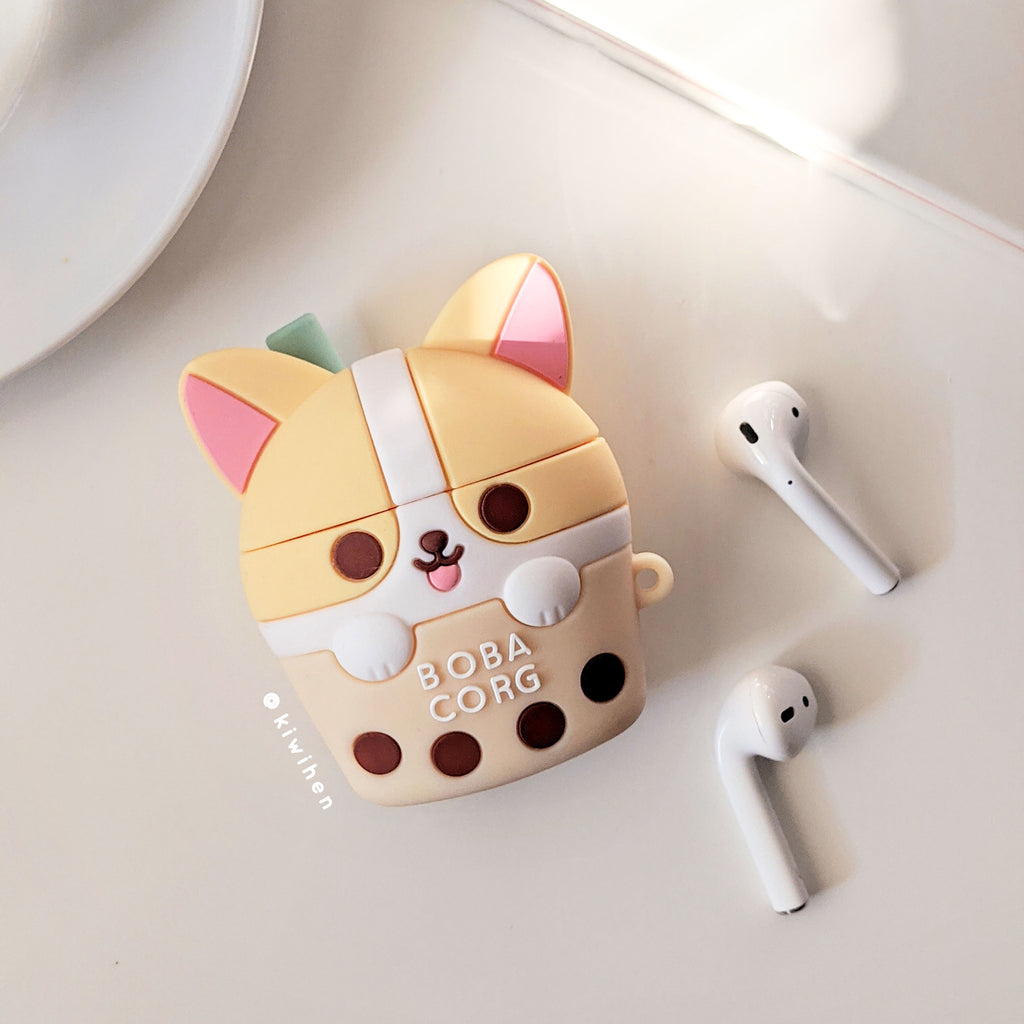 delvist at styre Udfyld Boba Corg Airpod Case (For Gen. 1 & 2 Airpods) – Kiwihen Design