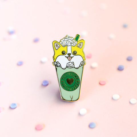 Puppuccino Enamel Pin