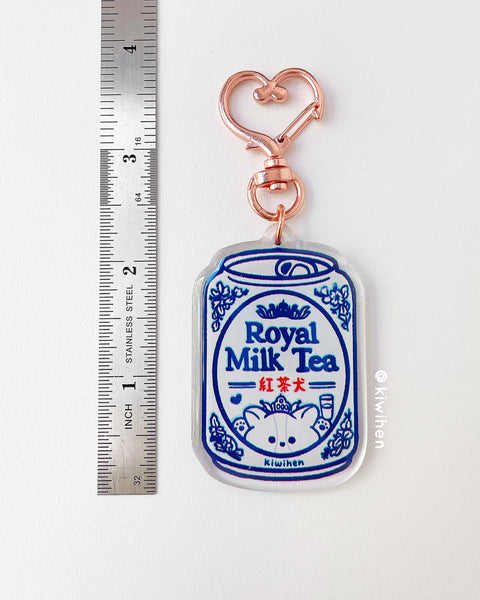 Royal Milk Tea Corgi Acrylic Charm