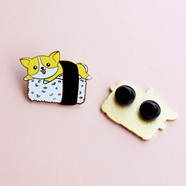 Sushi Corgi Enamel Pin