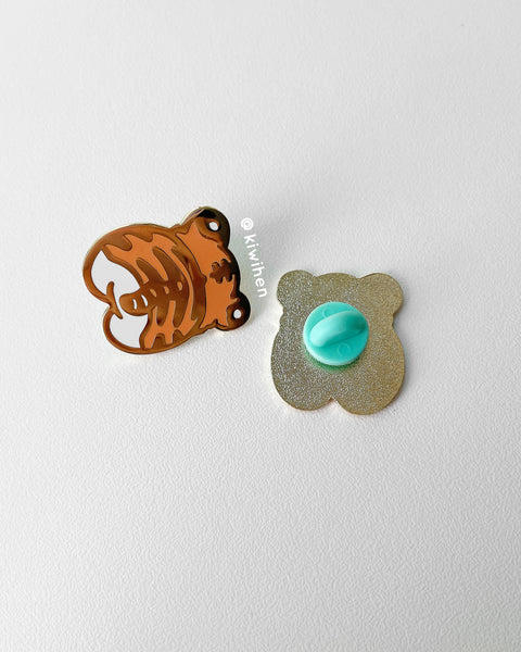 Corgi Enamel Pin Tiger Booty